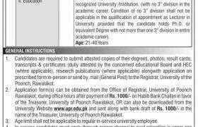 Jobs in University of Poonch Rawalakot 2021
