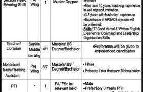 Jobs in Army Public School Rawalpindi 2021
