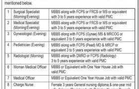 Jobs in Mumtaz Bakhtawar Hospital 2021