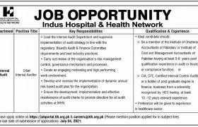Indus Hospital & Healthcare Network Jobs 2021