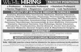 Jobs in Hamdard University Karachi 2021