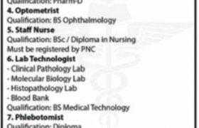 Jobs in Fazaia Ruth Pfau Medical College 2021