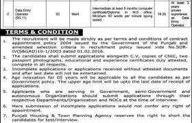 Housing & Town Planning Agency Lahore Jobs 2021