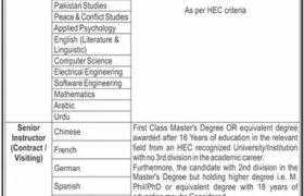 Jobs in NUML Islamabad Campus 2021