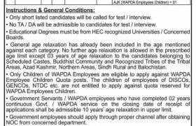 WAPDA Lahore Jobs 2021