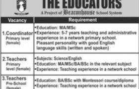 Jobs in The Educators Rawalpindi 2021