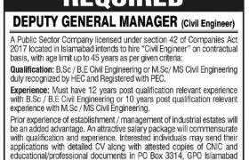 Govt Engineering Jobs in Islamabad 2021