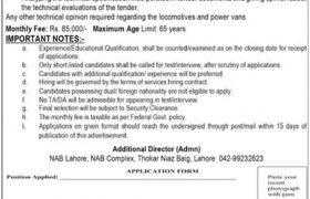 Jobs in NAB Lahore 2021