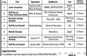 Al Khidmat Hospital Nazimabad Karachi Jobs 2021