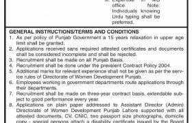 Directorate of Women Development Jobs 2021