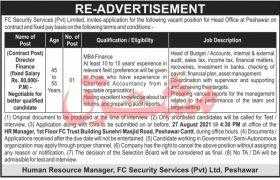 FC Security Services Pvt Limited Jobs 2021