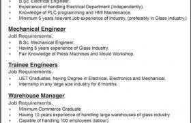 Balochistan Glass Limited Jobs & Internships 2021