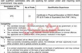 Jobs in Fazaia Inter College Kohat 2021