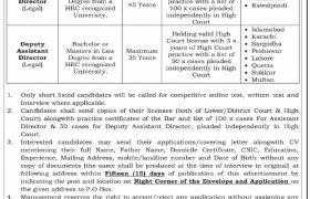 Public Sector Jobs in Islamabad 2021