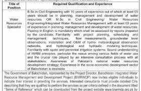 Project Based Jobs in Balochistan 2021