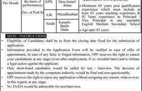 Overseas Pakistanis Foundation Jobs 2021