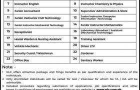 Jobs in National Logistics Cell 2021