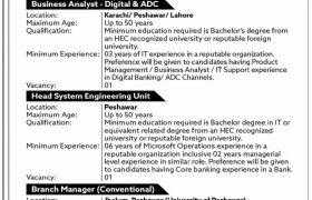 Bank of Khyber Careers 2021
