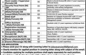 Latest Jobs in Islamabad 2021