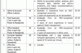 Tourism Department Punjab Jobs 2021