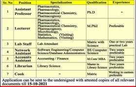 Jobs in LIAS College of Pharmacy Faisalabad 2021