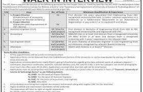 Jobs in UST Bannu 2021