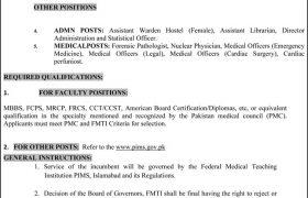 Jobs in PIMS Islamabad 2021