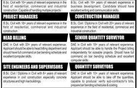 Jobs in Izhar Construction Pvt Limited 2021