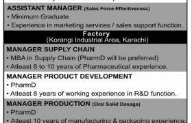 Jobs in Efroze Chemical Industries Pvt Ltd 2021