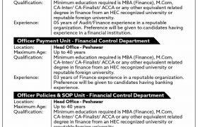Jobs in Bank of Khyber Peshawar 2021