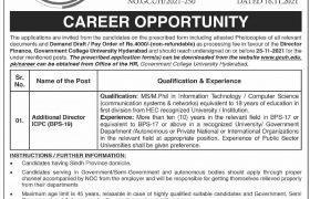 Jobs in GCU Hyderabad 2021