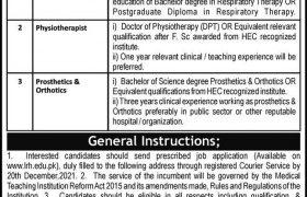Lady Reading Hospital Peshawar Careers 2021