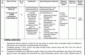 Jobs in 16 MW Hydropower Project Gilgit 2021