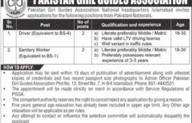 Jobs in Pakistan Girls Guide Association 2021