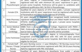Jobs in MMC General Hospital Peshawar 2021