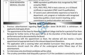 Jobs in Nowshera Medical College 2021