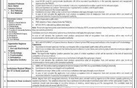 Jobs in Khyber College of Dentistry 2021