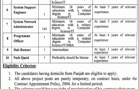 Jobs in Board of Revenue Punjab 2021
