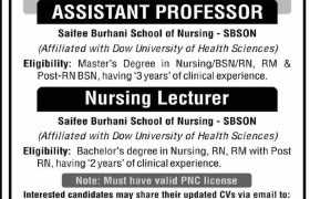 Jobs in Saifee Hospital Karachi 2022