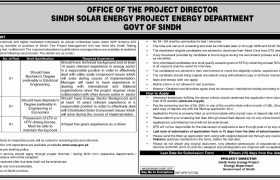 Sindh Solar Energy Project Jobs 2022