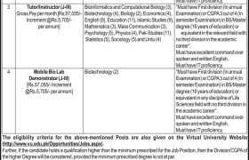 Jobs in Virtual University of Pakistan 2022