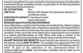 Jobs in Balochistan Revenue Authority 2022
