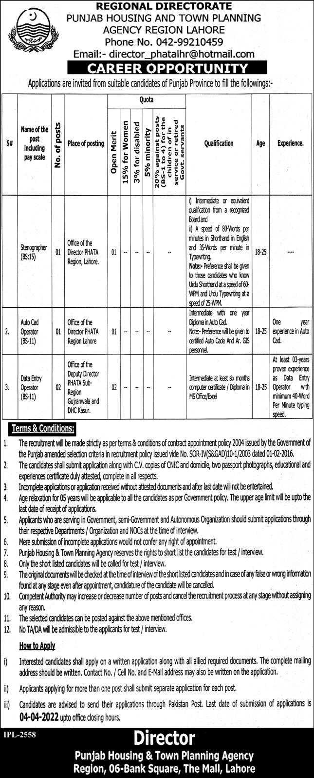 jobs-in-phata-regional-office-lahore-2022-latest-jobs-in-pakistan