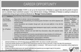 Exim Bank of Pakistan Careers 2022