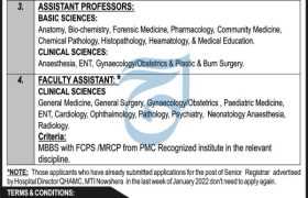Jobs at Nowshera Medical College 2022