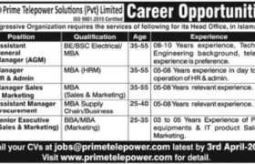 Prime Telepower Solutions Pvt Limited Jobs 2022
