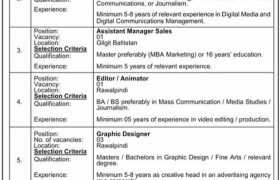 Jobs in National Logistics Cell Rawalpindi 2022