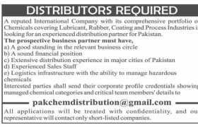 Jobs in Pak Chemical Distribution 2022