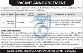 Latest Govt Jobs in KPK 2022