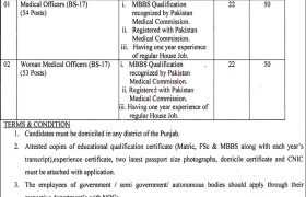 Vacancies at Mayo Hospital Lahore 2022